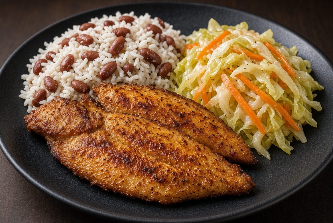 Fried Tilapia at Ritho Caribbean Spot